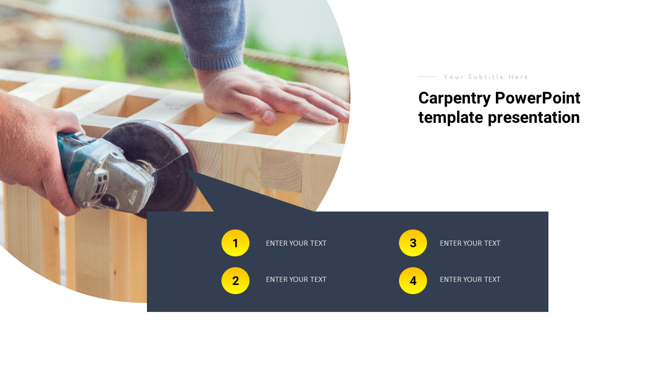 Carpentry PowerPoint template presentation